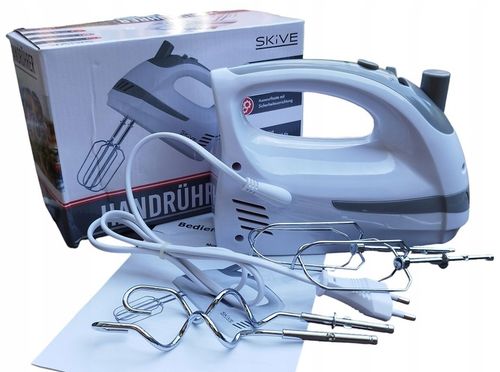 MIKSER RĘCZNY ROBOT KUCHENNY MOCNY 5 BIEGÓW 4 KOŃCÓWKI na Arena.pl