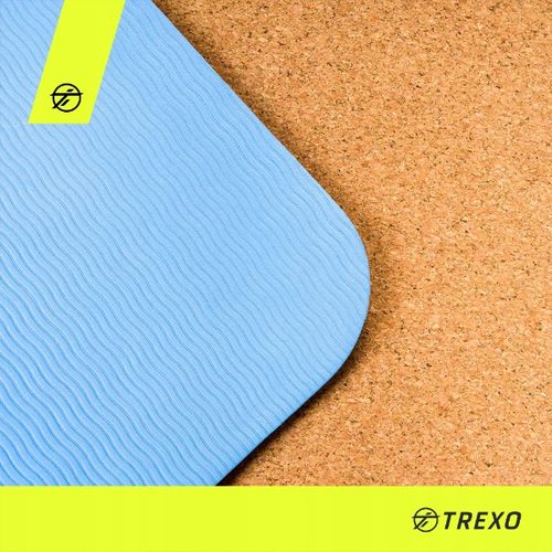 Mata do ćwiczeń jogi TREXO Korkowa TPE 6 mm na Arena.pl