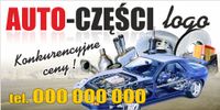 baner BANERY REKLAMOWE auto części 130x80cm REKLAMA Foto
