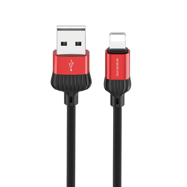 Borofone Kabel BX28 Dignity - USB na Lightning - 2,4A 1 metr czerwony zdjęcie 1