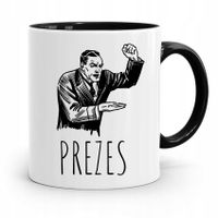 Dla Prezesa Viceprezesa Kubek Czarny Na Prezent Z Nadrukiem Ze Zdjęciem