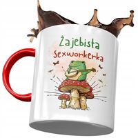 Kubek Czerwony Dla Sexworkerki Żajebista Prezent Z Nadrukiem Ze Zdjęciem