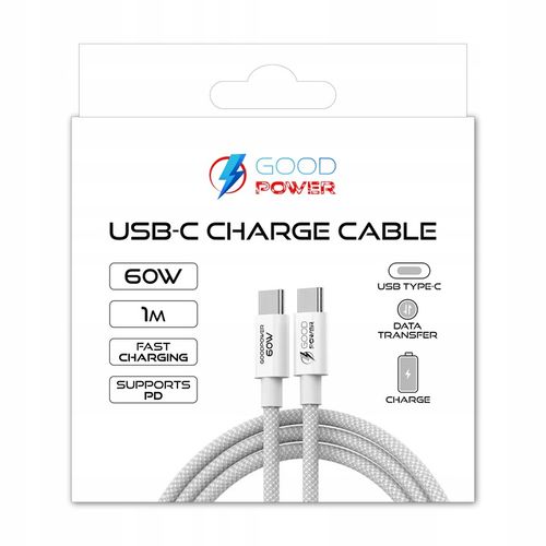 POWERBANK 20000mAh 22,5W DUŻA POJEMNOŚĆ + KABEL USB-C 60W GOODPOWER na Arena.pl