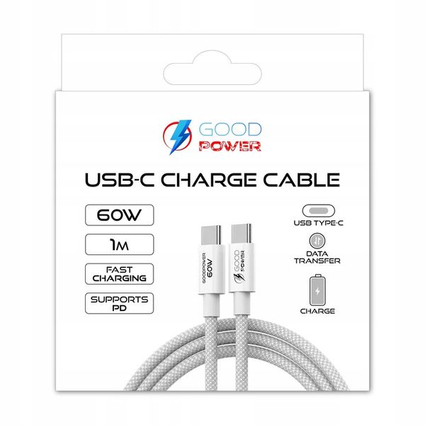POWERBANK 20000mAh 22,5W DUŻA POJEMNOŚĆ + KABEL USB-C 60W GOODPOWER zdjęcie 4
