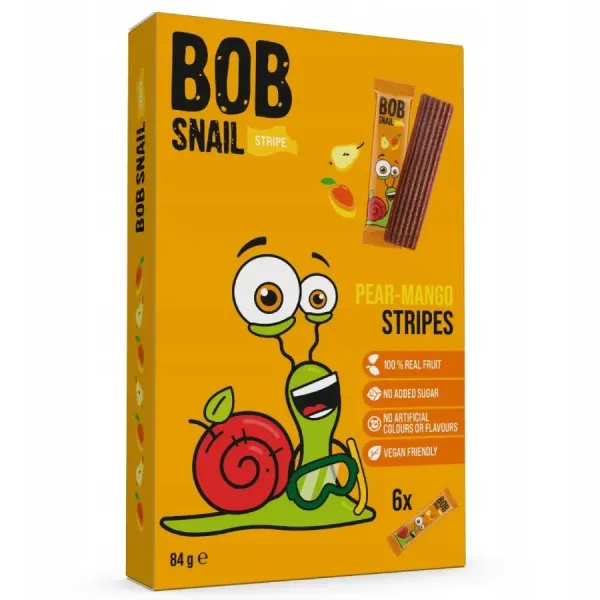 Bob Snail Paski Owocowe gruszka-mango 84g zdjęcie 1