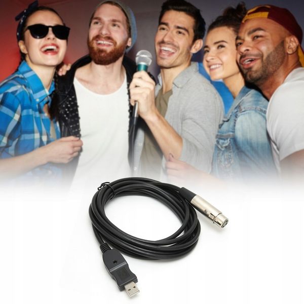 KABEL ADAPTERA USB MĘSKI NA XLR ŻEŃSKI 3 METRY zdjęcie 6