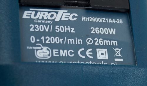 MŁOTOWIERTARKA WIERTARKA MŁOT UDAROWY SDS+ EUROTEC na Arena.pl