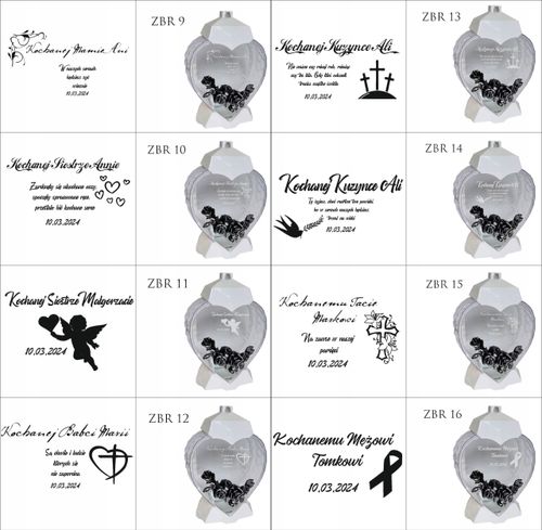 EKSKLUZYWNY ZNICZ SERCE biały personalizowany GRAWER DLA SZWAGIERKI na Arena.pl