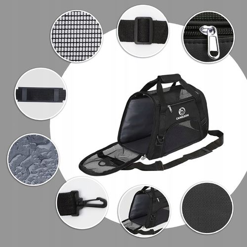 SOLIDNY Transporter dla Kota Psa Zwierząt Torba Podróżna MIĘKKA MATA GRATIS na Arena.pl