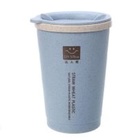 Kubek Do Kawy - Z Pokrywką - ECO - 280 ML Niebieski