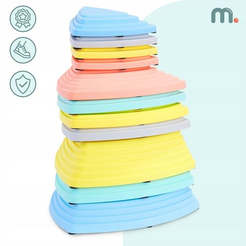 Kolorowe kamienie balansujące dla dzieci – zestaw 11 sztuk do zabawy na Arena.pl