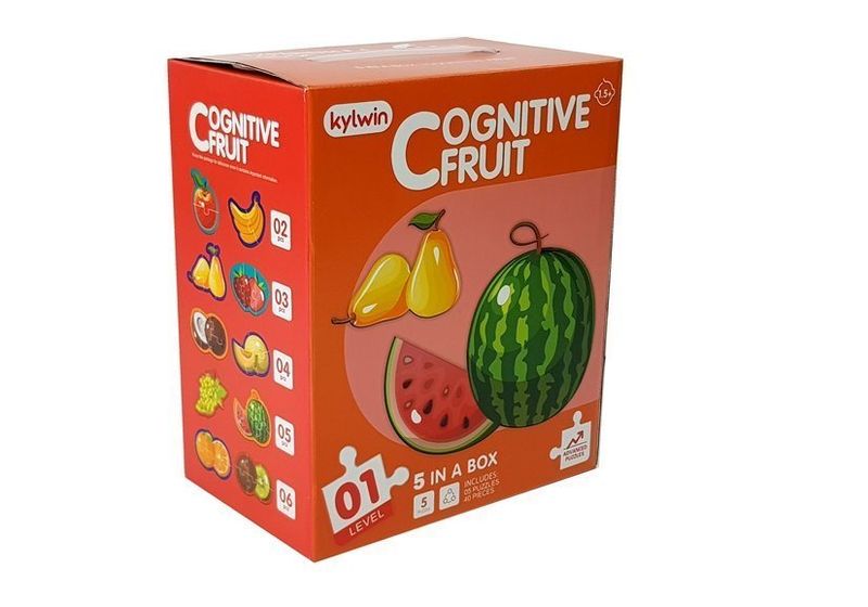 Puzzle Edukacyjne Dla Niemowląt Owoce 5 Części 40 Elementów zdjęcie 7