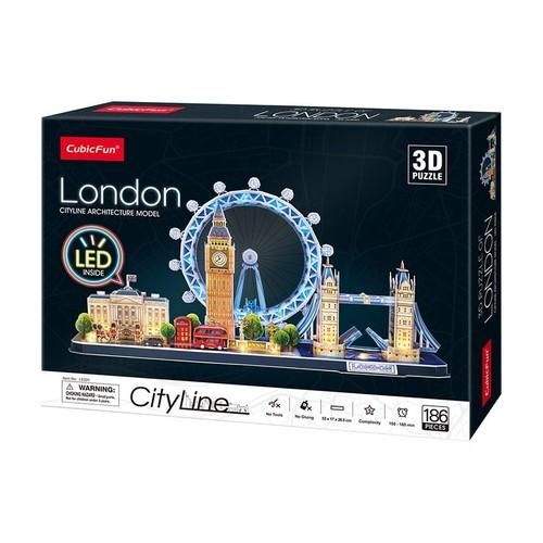 cubic fun puzzle 3d cityline londyn led 5324 na Arena.pl