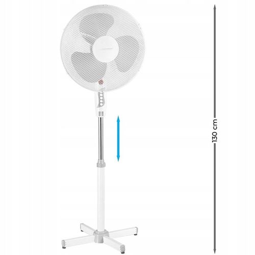 WIATRAK STOJĄCY WENTYLATOR PODŁOGOWY CZARNY/ BIALY na Arena.pl