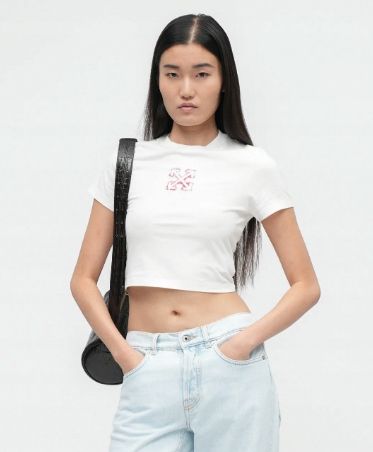 OFF-WHITE - T-shirt z nadrukiem na Arena.pl