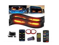 Wyświetlacz RGB 2szt LED 16x96 120x595mm Pilot + Bluetooth Oczy diabła