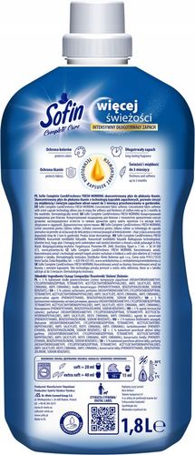 SOFIN Płyn do Płukania Tkanin Ochrona Kolorów Zestaw MIX 1,8l x5 (450 na Arena.pl