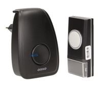 DZWONEK BEZPRZEWODOWY SIECIOWY 230V DO DRZWI FURTKI IP44 ORNO OR-DB-YK-117