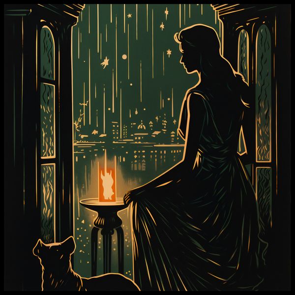 Plakat 70x70cm Nocne Szeptanie zdjęcie 2