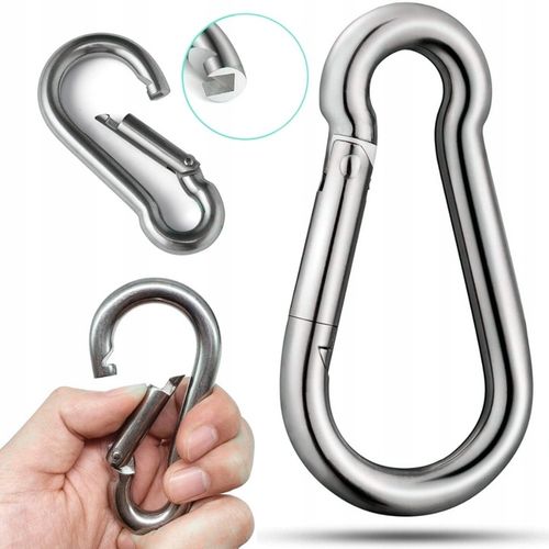 SZNUR UCHWYT DO WYCIĄGU LINA NA TRICEPS MASYWNA I SOLIDNA Z KARABIŃCZYKIEM na Arena.pl