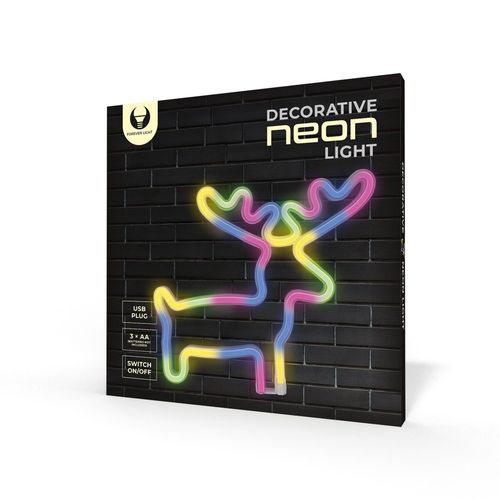 Neon LED ŁOŚ multikolor Bat + USB FLNE12 Forever Light na Arena.pl