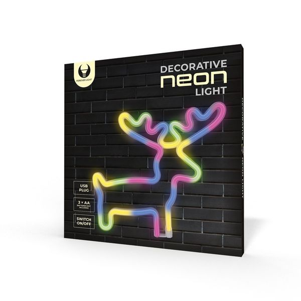 Neon LED ŁOŚ multikolor Bat + USB FLNE12 Forever Light zdjęcie 9