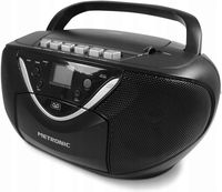 Radio sieciowo-bateryjne FM Kaseta Metronic 477131 czarny HIT!