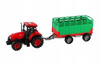 TRAKTOR ZETOR Z PRZYCZEPĄ ZABAWKA ŚWIATŁA I DŹWIĘKI TRAKTOREK CIĄGNIK 36CM