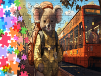 Puzzle tradycyjne Zwierzęta - Koala