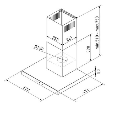 OKAP KUCHENNY GLOBALO LONATIO 60.1 BLACK na Arena.pl