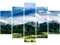 100CM 150CM OBRAZ 5 ELEM KRAJOBRAZ TATRZAŃSKI ŚCIENNY