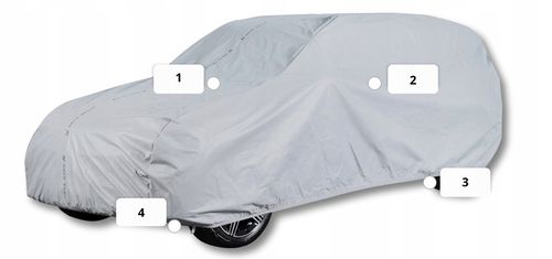 Pokrowiec na Samochód SUV/Minivan L2 480-505 Classic Plandeka na Auto-Szary na Arena.pl