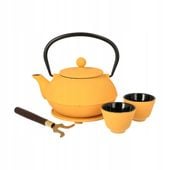 Czajnik Żeliwny Zestaw Zaparzacz Czarki Do Herbaty