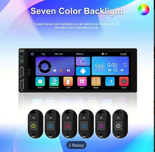 RADIO Odtwarzacz 1DIN i dla Androida Auto samochodowy odtwarzacz MP5 na Arena.pl