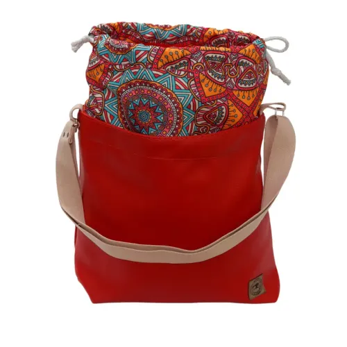 Torebka z Kominem ze wzorem Pomarańczowych Mandali na Arena.pl