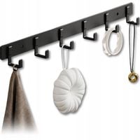 Panel Haczyki Wieszak Mocny Ścienny Czarny Loft Wiszący Na Klucze