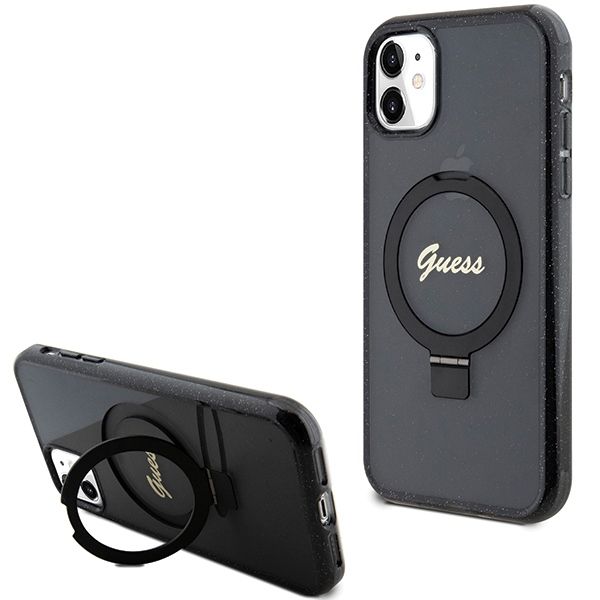 Etui Guess do iPhone 11, iPhone XR, Czarny, MagSafe zdjęcie 1