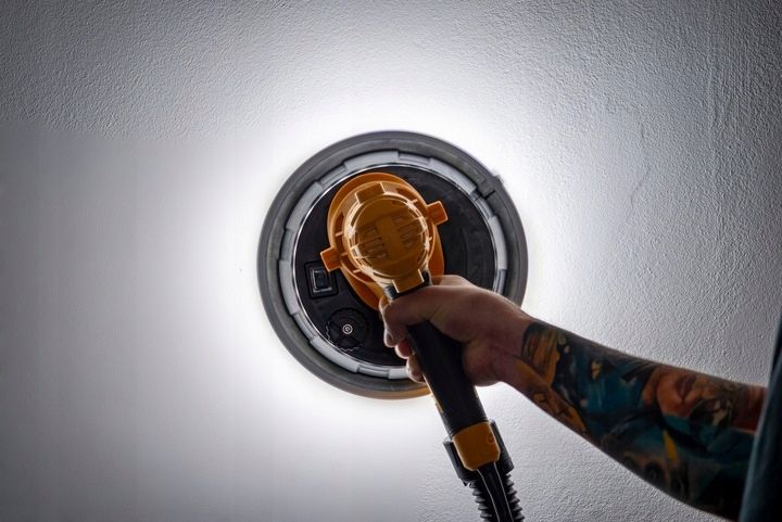 Szlifierka do gipsu gładzi ścian sufitu płyt gipsowych LED SMART365 zdjęcie 6