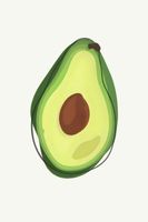 Plakat 20x30cm Nowoczesny Owoce I Avokado I Pop Art Vintage do Salonu