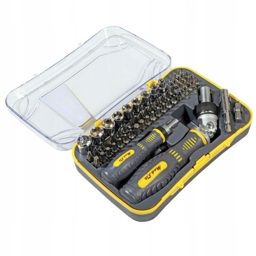 Śrubokręt w zestawie z bitami 61 elementów MadLit na Arena.pl