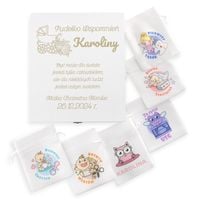 Pudełko WSPOMNIEŃ METRYCZKA prezent CHRZEST ROCZEK dla dziewczynki