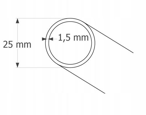 DRĄŻEK NA UBRANIA DO SZAFY 2X UCHWYTY DO GARDEROBY Fi 25MM 148 cm na Arena.pl