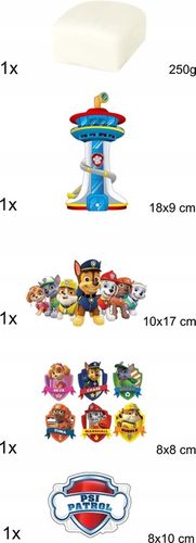 Zestaw do wykonania Postaci 3d na Tort PSI PATROL na Arena.pl