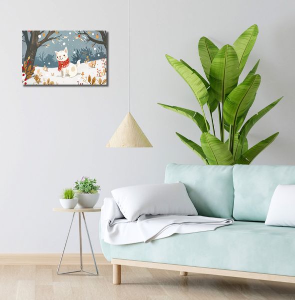 Obraz 50x30cm Śnieżny Kompan zdjęcie 2