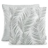 Poszewka pikowana x 2 TROPICAL BONAIRE 45X45 szara AmeliaHome