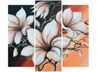 OBRAZ MAGNOLIA SUNSET KWIATY ZACHÓD SŁOŃCA