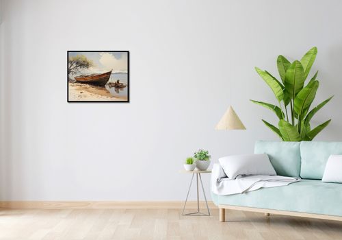 Plakat 60x50cm Spokój Przybrzeża na Arena.pl