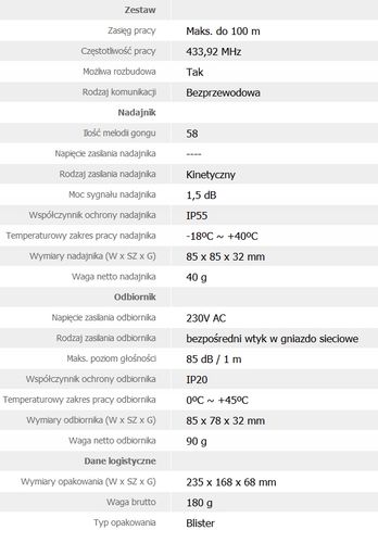 Dzwonek EURA WDP-84H2 na Arena.pl