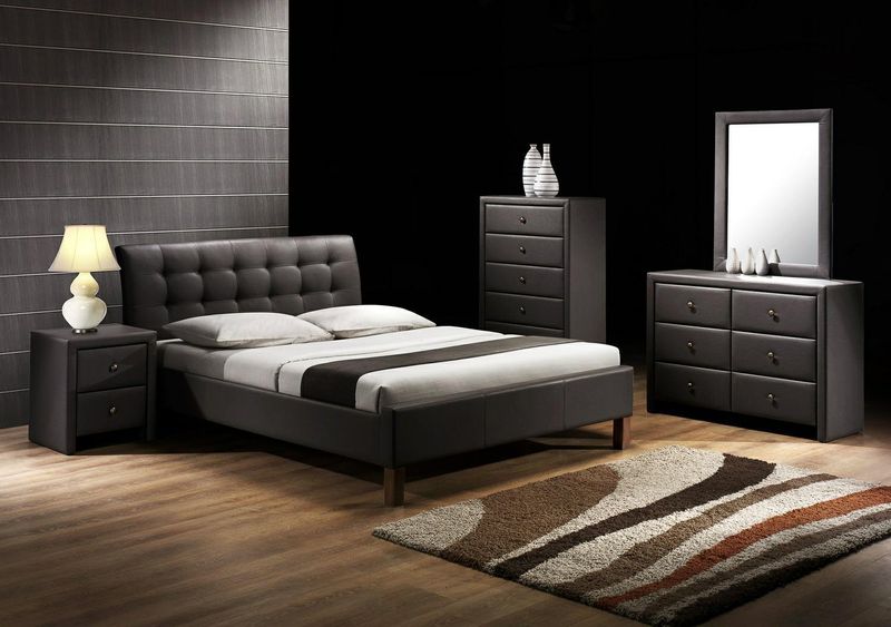 Łóżko Samur 160 czarny zdjęcie 1