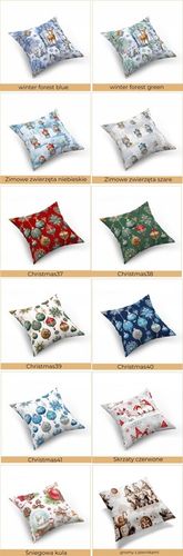 Zestaw 4 poszewek na poduszki, jaśki, 40x40 cm, 100% bawełna, mix na Arena.pl